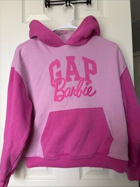 GAP Pink Two-Tone Barbie Logo Hoodie